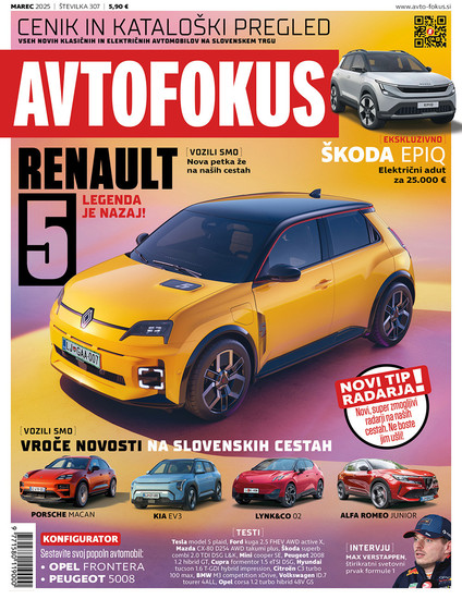 Največja slovenska revija za avtomobilizem, motociklizem in formulo 1.